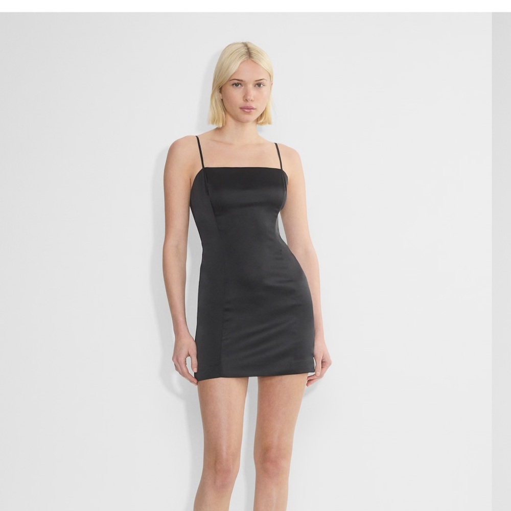 Sunday Best Sleek Black Mini Dress